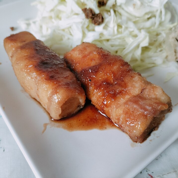 甘辛タレがヤミツキに♪高野豆腐でヘルシー簡単肉巻き